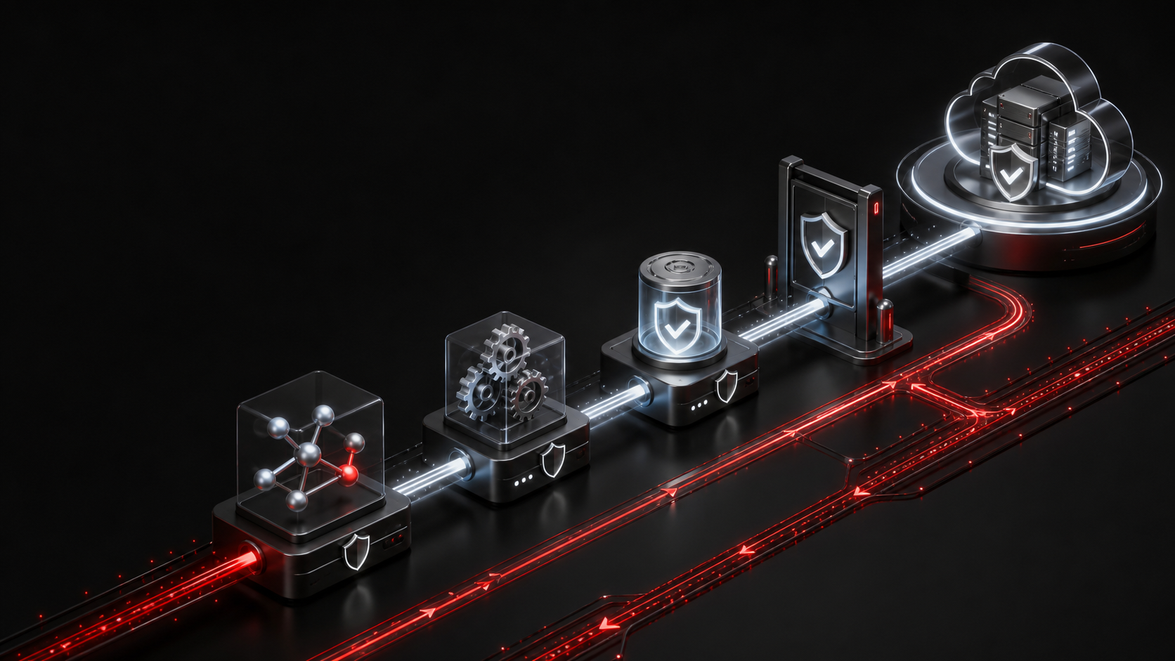 Secure software delivery pipeline from build controls to protected cloud deployment