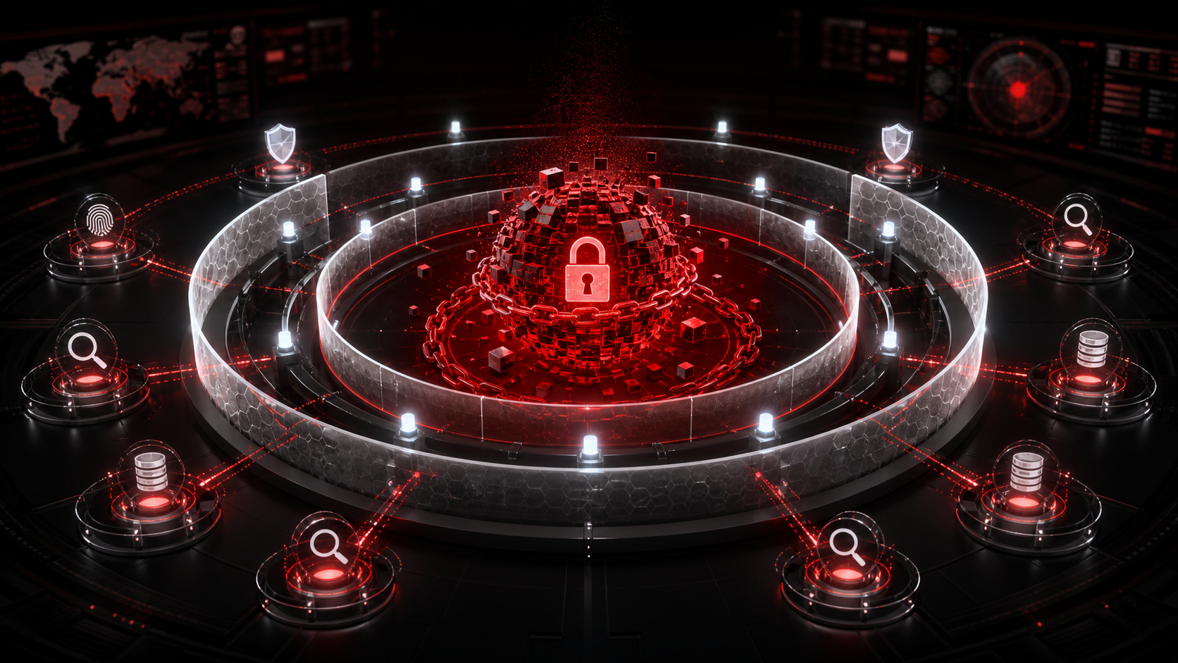 Cyber incident-response team containing a ransomware event around a protected network